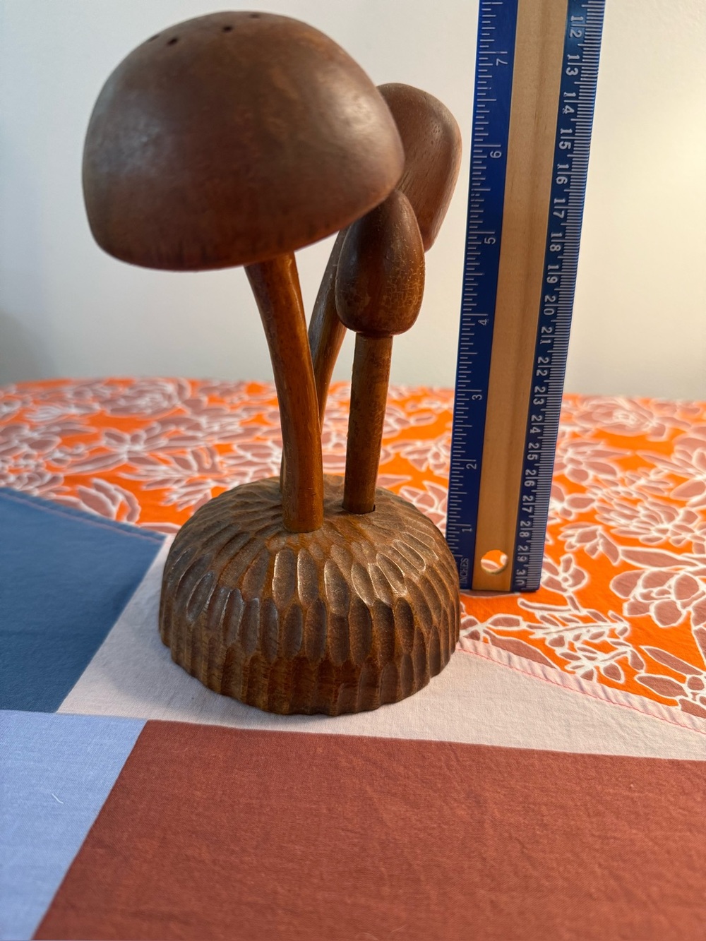Wood Mushroom Toothpick Holder Server - Picture 14 of 15